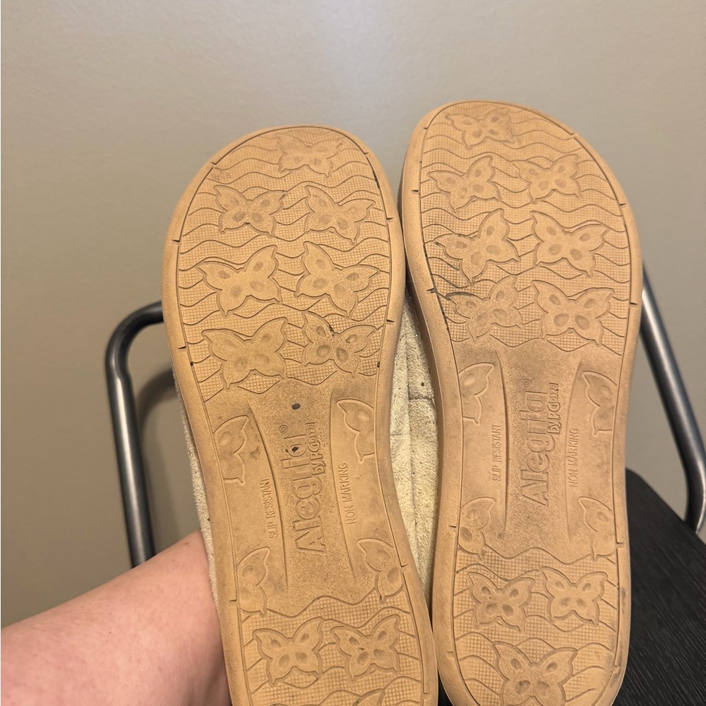 Alegria Leather Comfort Ballet Flats Cream Speckled Women’s 10 - Picture 9 of 12
